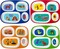 4E’s Novelty Kids Melamine Dinner Plates Set of 4 – Divided Plates for Picky Eaters, BPA-Free, Shatterproof, Toddler Mealtime Essentials for Boys